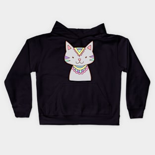 Tribal Cat Kids Hoodie